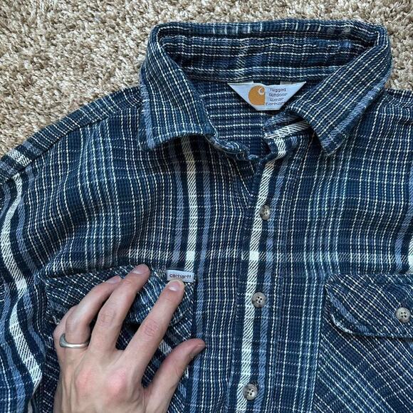 Perfect vintage 90s carhhartt cotton flannel - Picture 5 of 6